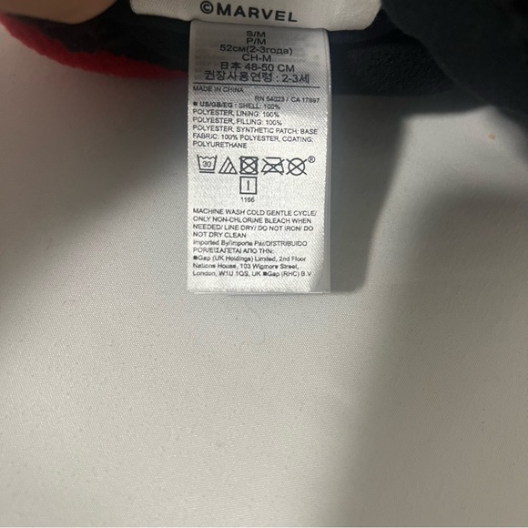 GAP Marvel Toddler S/M Spiderman Trapper Hat Sherpa Lining Full Head Coverage - Picture 7 of 9